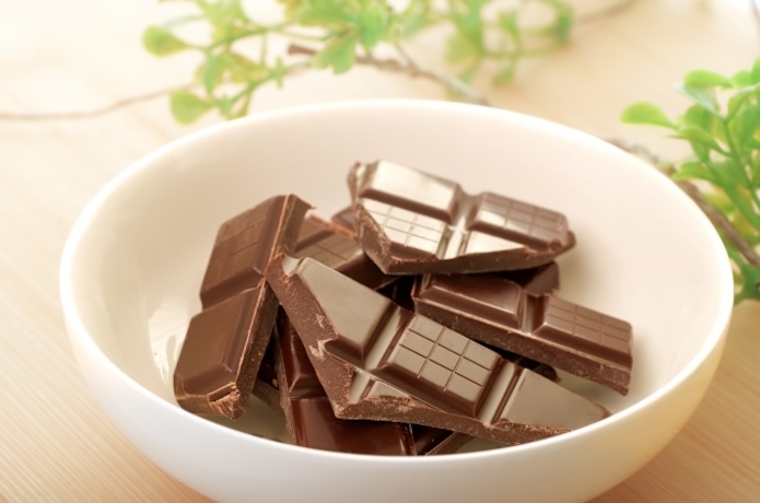 お皿に入った板チョコ