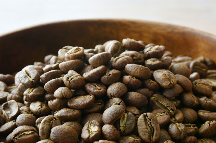 山盛りのコーヒー豆